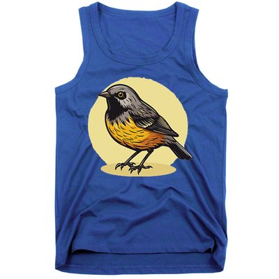 Lovely American Robin Bird In Pocket Tank Top