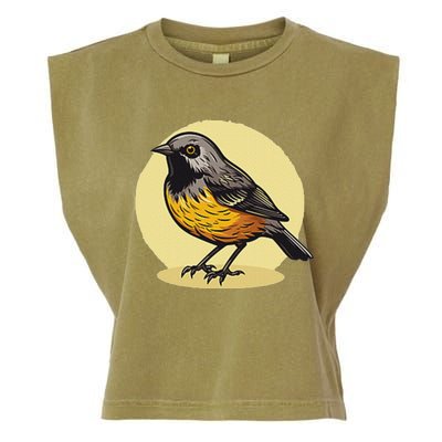 Lovely American Robin Bird In Pocket Garment-Dyed Women's Muscle Tee