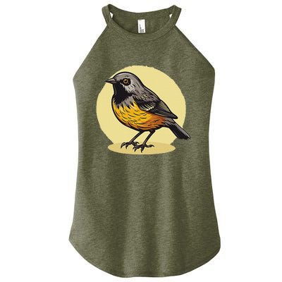 Lovely American Robin Bird In Pocket Women's Perfect Tri Rocker Tank