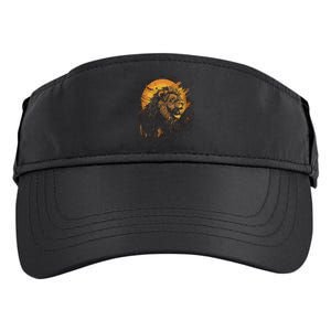 Lion Animal Retro Style Graphic Tee for Boy Girl Adult Drive Performance Visor