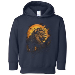 Lion Animal Retro Style Graphic Tee for Boy Girl Toddler Hoodie