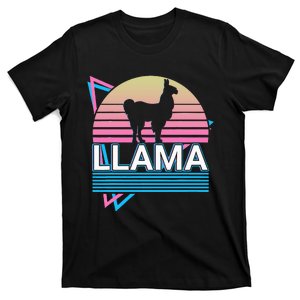 Llama Alpaca Retro T-Shirt