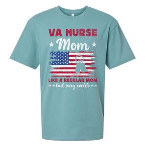 Like A Regular Mom But Way Cooler Va Nurse Mom Cute Gift Sueded Cloud Jersey T-Shirt