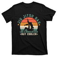 Like A Regular Dad But Cooler Jiu Jitsu Dad Funny Vintage T-Shirt