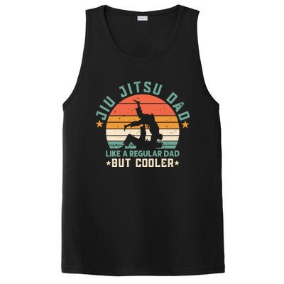 Like A Regular Dad But Cooler Jiu Jitsu Dad Funny Vintage PosiCharge Competitor Tank