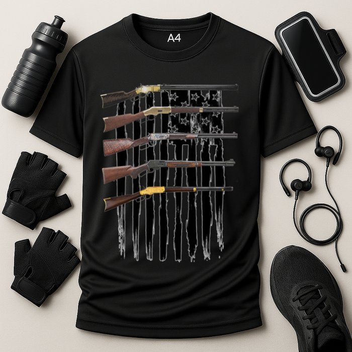 Lever Action Rifles Gift Cooling Performance Crew T-Shirt