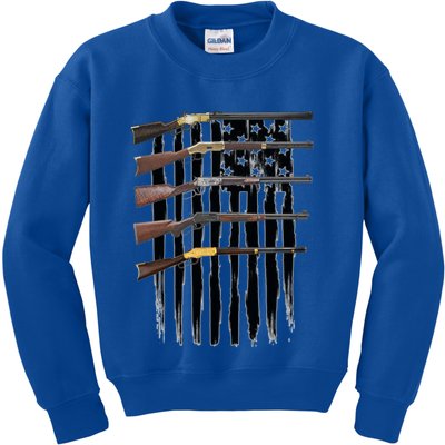 Lever Action Rifles Gift Kids Sweatshirt