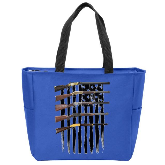 Lever Action Rifles Gift Zip Tote Bag