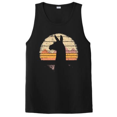 Llama Alpaca Retro 70s 80s Graphic Vintage Women PosiCharge Competitor Tank