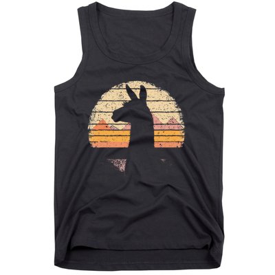 Llama Alpaca Retro 70s 80s Graphic Vintage Women Tank Top