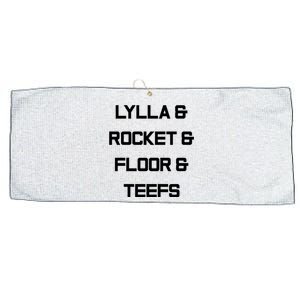 Lylla And Rocket And Floor And Teefs Trending Tees Large Microfiber Waffle Golf Towel