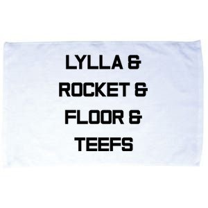 Lylla And Rocket And Floor And Teefs Trending Tees Microfiber Hand Towel