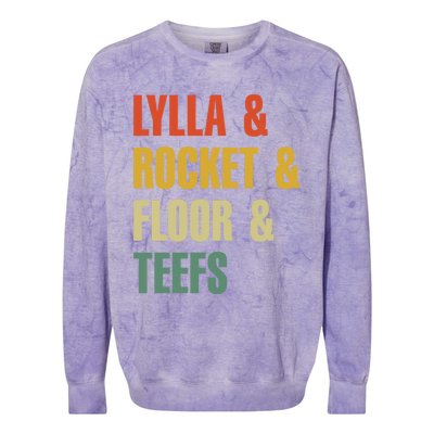 Lylla and Rocket and Floor and Teefs Vintage Colorblast Crewneck Sweatshirt