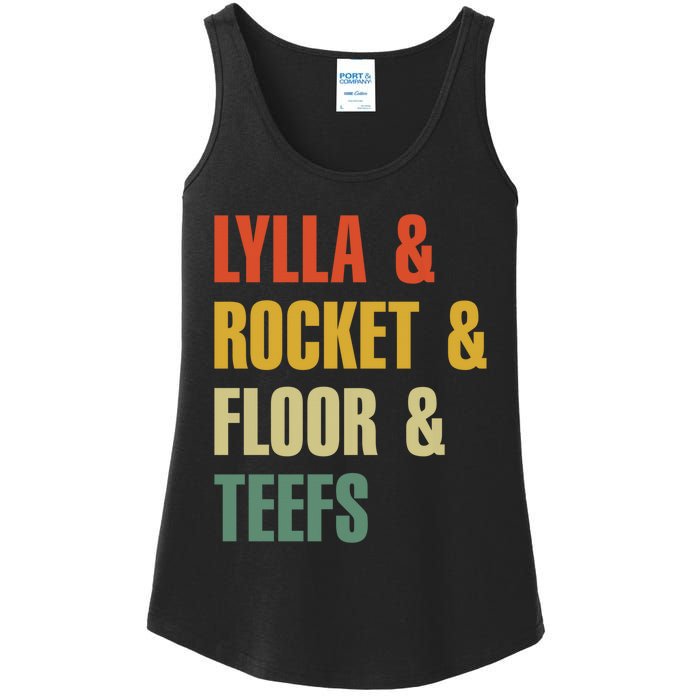 Lylla and Rocket and Floor and Teefs Vintage Ladies Essential Tank