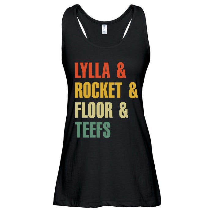 Lylla and Rocket and Floor and Teefs Vintage Ladies Essential Flowy Tank