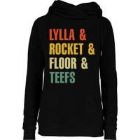 Lylla and Rocket and Floor and Teefs Vintage Womens Funnel Neck Pullover Hood