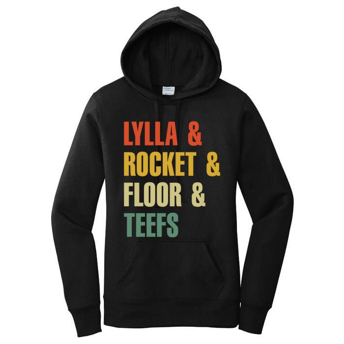 Lylla and Rocket and Floor and Teefs Vintage Women's Pullover Hoodie