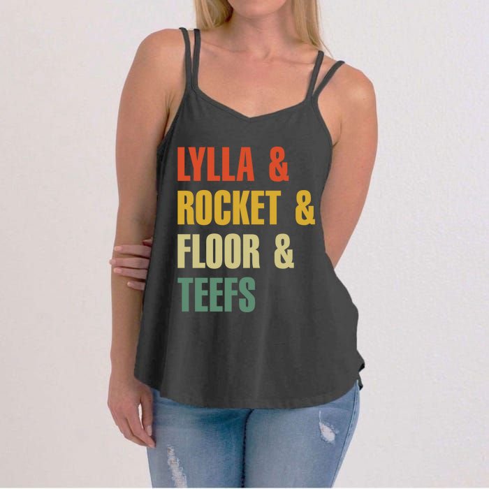 Lylla and Rocket and Floor and Teefs Vintage Women's Strappy Tank