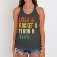 Lylla and Rocket and Floor and Teefs Vintage Women's Knotted Racerback Tank