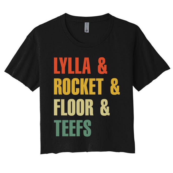 Lylla and Rocket and Floor and Teefs Vintage Women's Crop Top Tee