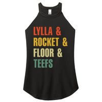 Lylla and Rocket and Floor and Teefs Vintage Women's Perfect Tri Rocker Tank