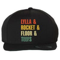 Lylla and Rocket and Floor and Teefs Vintage Wool Snapback Cap