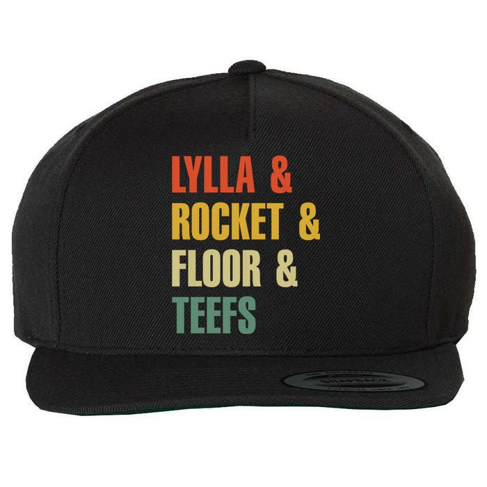 Lylla and Rocket and Floor and Teefs Vintage Wool Snapback Cap