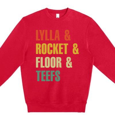 Lylla and Rocket and Floor and Teefs Vintage Premium Crewneck Sweatshirt