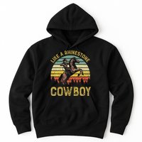 Like A Rhinestone Cow Vintage Western Rodeo Country Music Hoodie