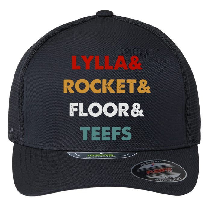 Lylla And Rocket And Floor And Teefs Flexfit Unipanel Trucker Cap