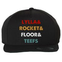 Lylla And Rocket And Floor And Teefs Wool Snapback Cap