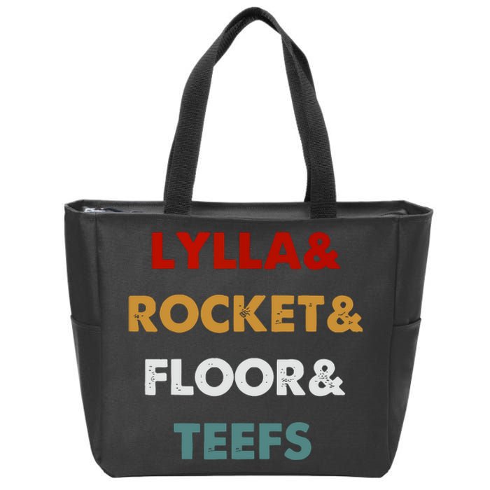 Lylla And Rocket And Floor And Teefs Zip Tote Bag