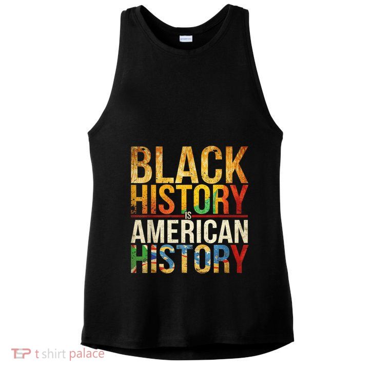 Lovely And Respect Black History African American Ladies PosiCharge Tri-Blend Wicking Tank