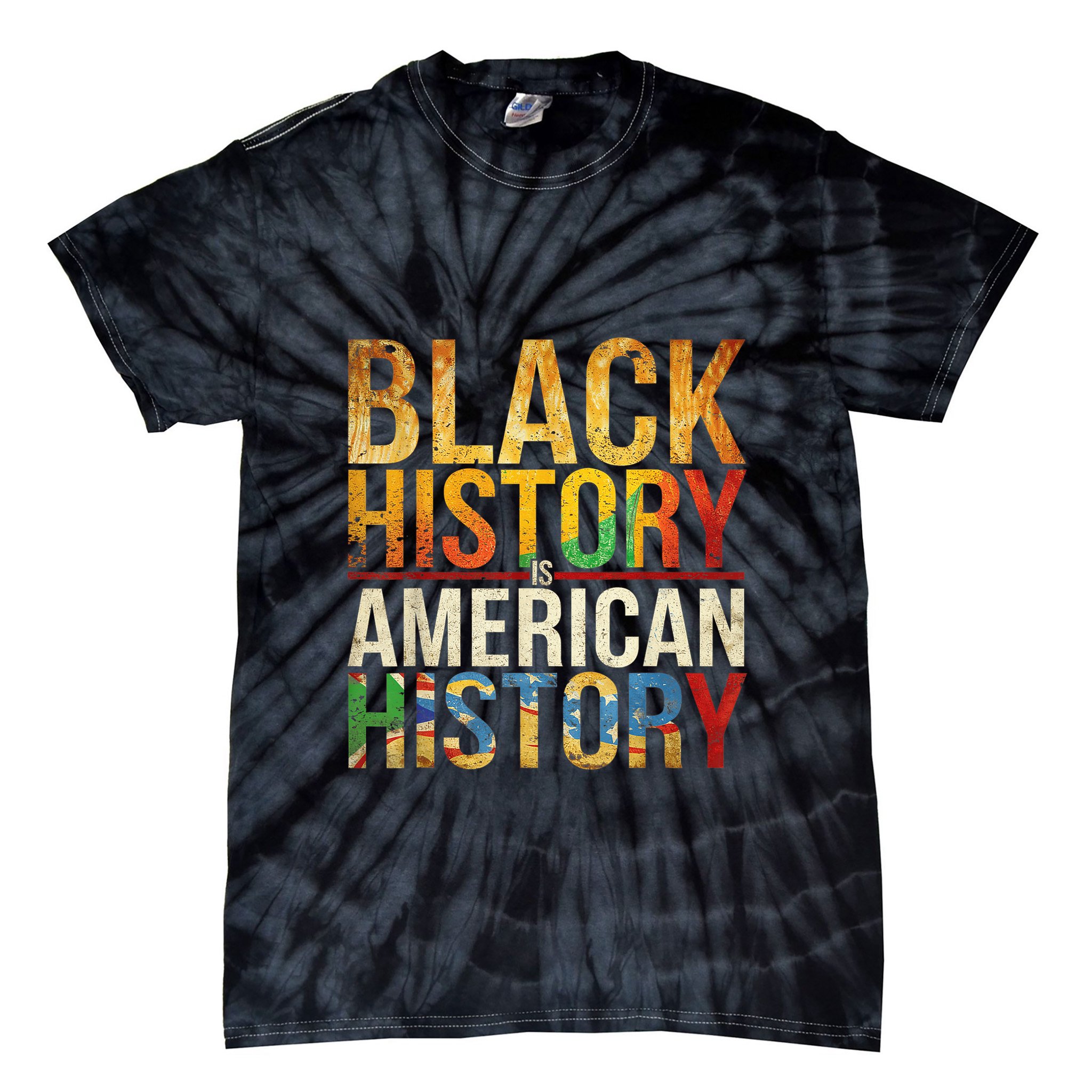 Lovely And Respect Black History African American Tie-Dye T-Shirt