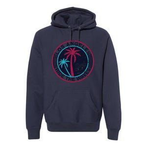 Los Angeles Ride The Waves And Surfing Premium Hoodie