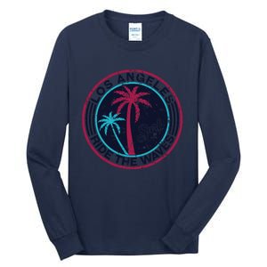 Los Angeles Ride The Waves And Surfing Tall Long Sleeve T-Shirt