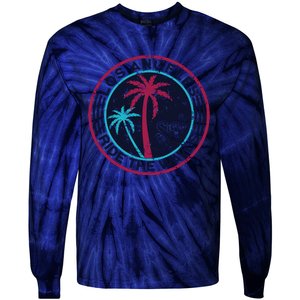 Los Angeles Ride The Waves And Surfing Tie-Dye Long Sleeve Shirt