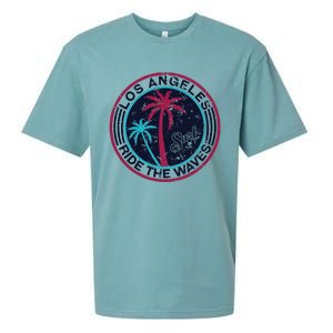 Los Angeles Ride The Waves And Surfing Sueded Cloud Jersey T-Shirt