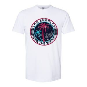 Los Angeles Ride The Waves And Surfing Softstyle CVC T-Shirt