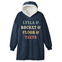 Lylla And Rocket And Floor And Teefs Funny Birthday Quote Hooded Wearable Blanket