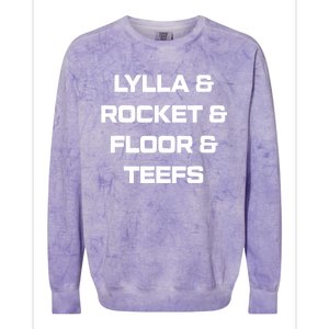 Lylla And Rocket And Floor And Teefs Colorblast Crewneck Sweatshirt