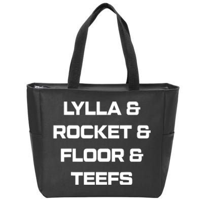 Lylla And Rocket And Floor And Teefs Zip Tote Bag