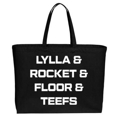 Lylla And Rocket And Floor And Teefs Cotton Canvas Jumbo Tote