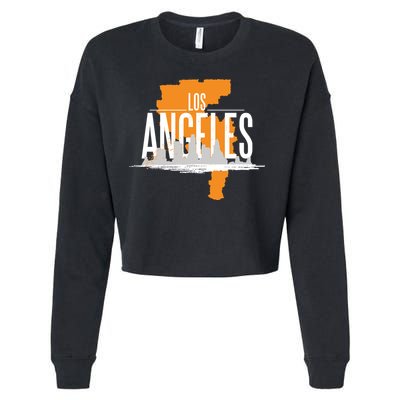 Los Angeles Rugged Cropped Pullover Crew