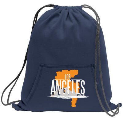 Los Angeles Rugged Sweatshirt Cinch Pack Bag