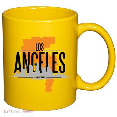 Los Angeles Rugged 11oz C Handle Ceramic Mug