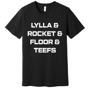 Lylla And Rocket And Floor And Teefs Guardian Of The Galaxy Premium T-Shirt