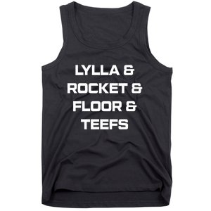 Lylla And Rocket And Floor And Teefs Guardian Of The Galaxy Tank Top