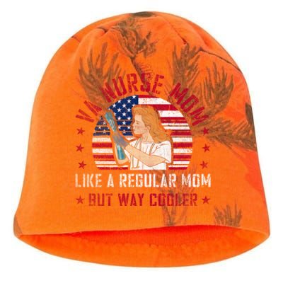 Like A Regular Mom But Way Cooler Va Nurse Mom Gift Kati - Camo Knit Beanie