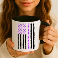 Love Always Remembers Alzheimer's American Flag Mug